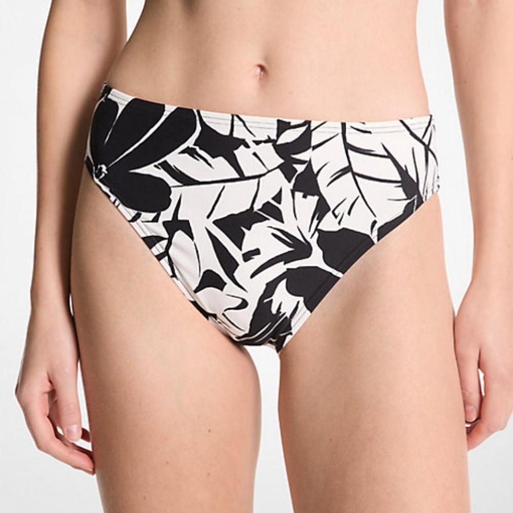 Michael Kors Womens Printed Full Coverage Black S